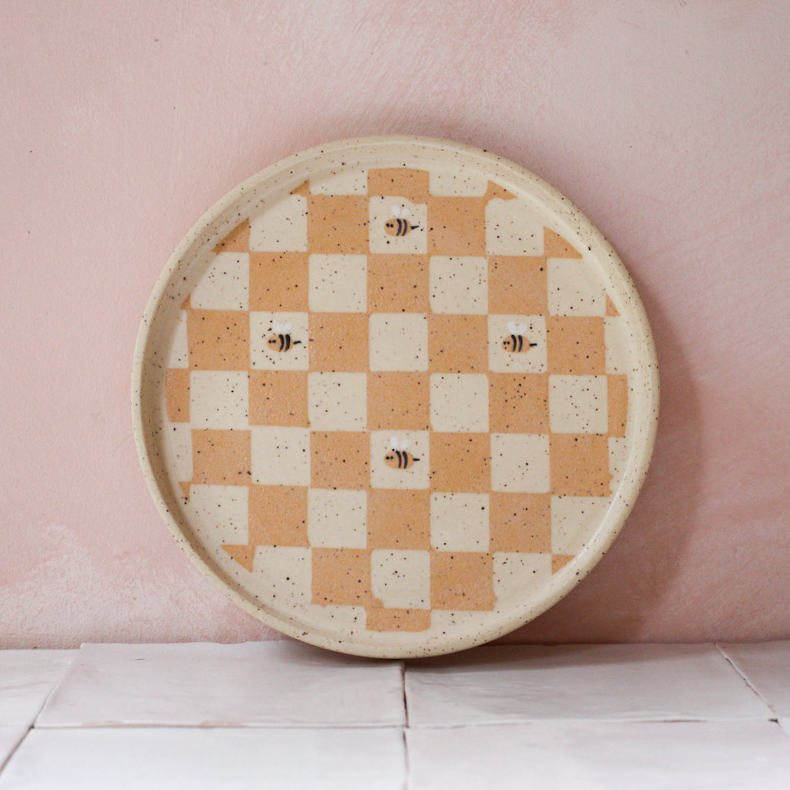 *discounted* bee checkered plate