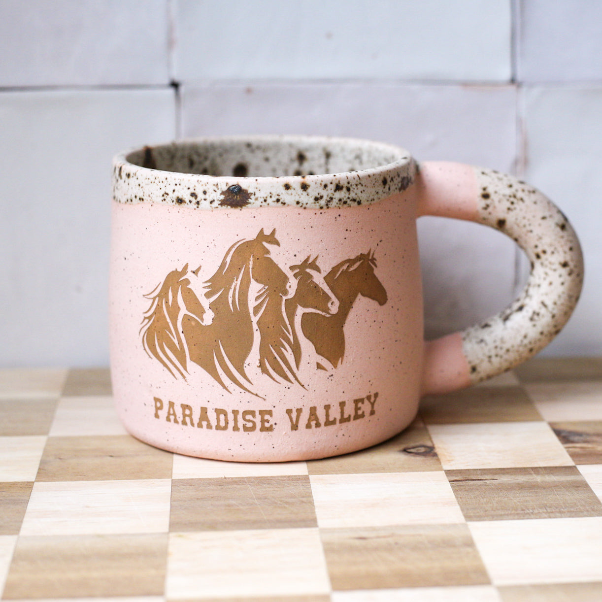 pink paradise valley mug