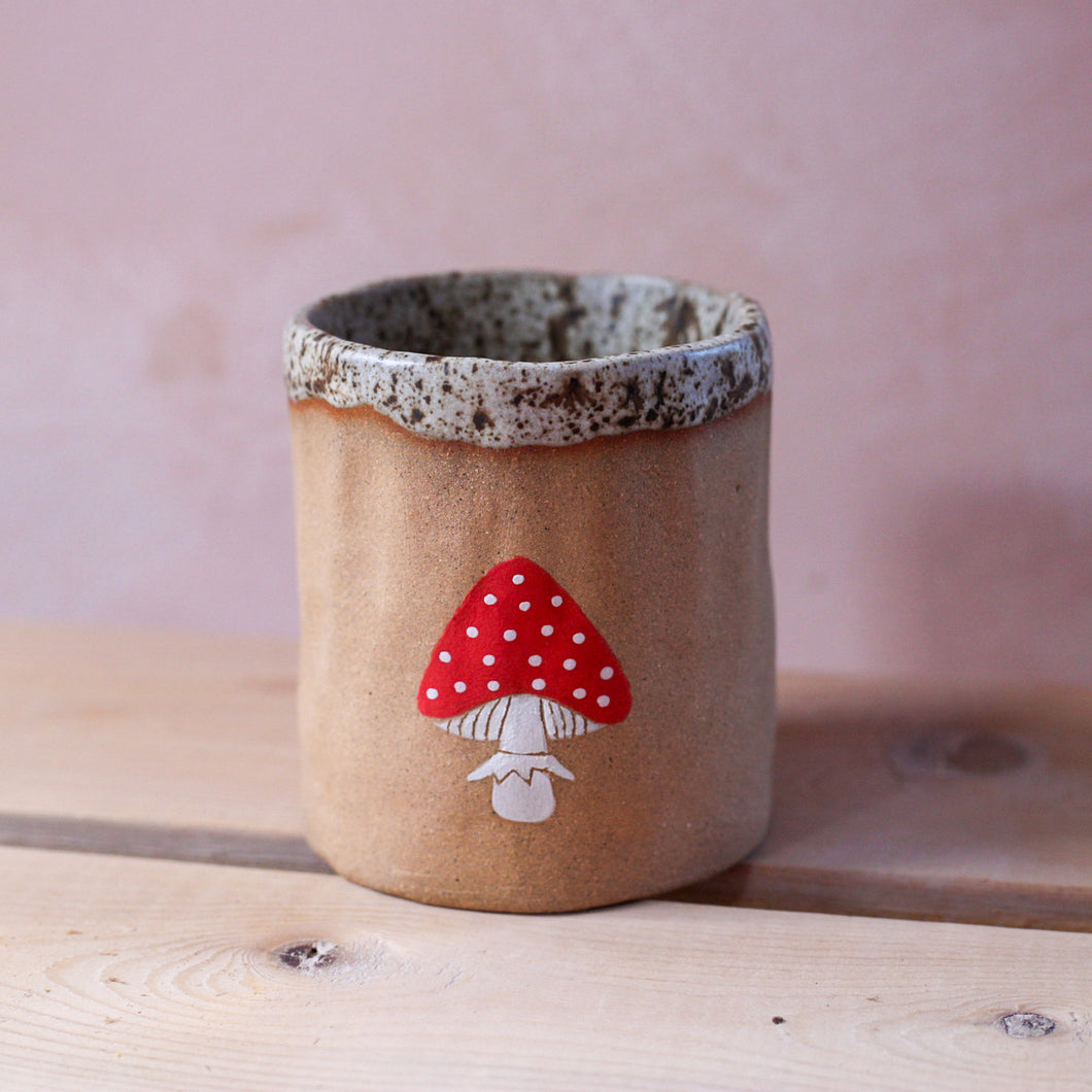 lil hand built mushroom cup